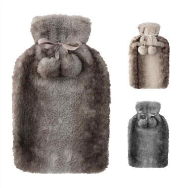 Borsa dell'acqua calda in gomma BS con rivestimento in pelliccia