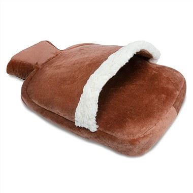 copertura scaldapiedi per borsa dell'acqua calda in pelliccia