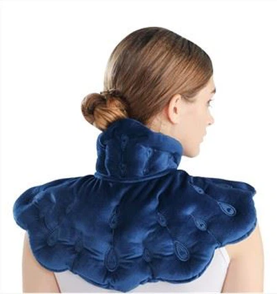 Copricollo riscaldato con impacco termico per microonde